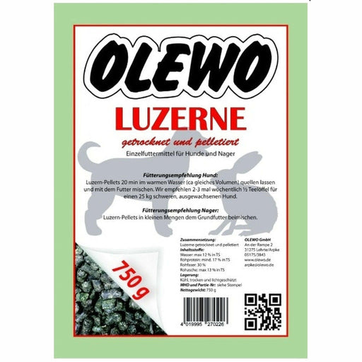 Olewo Luzerne-Pellets für Hunde und Nager