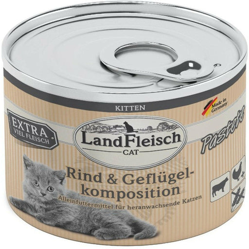 LandFleisch Cat Kitten Pastete Rind+Geflügelkomposition