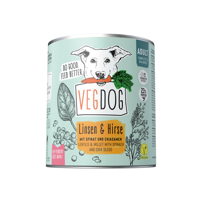 VEGDOG ADULT No1 - Alleinfuttermittel für ausgewachsene Hunde.