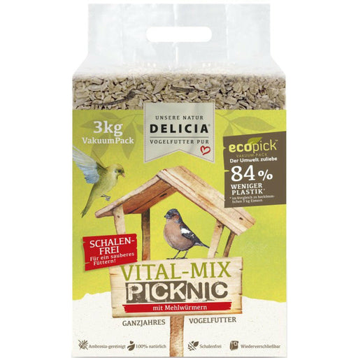 DELICIA Vital-Mix Picknic mit Mehlwürmern - Vakuumpacks 3kg
