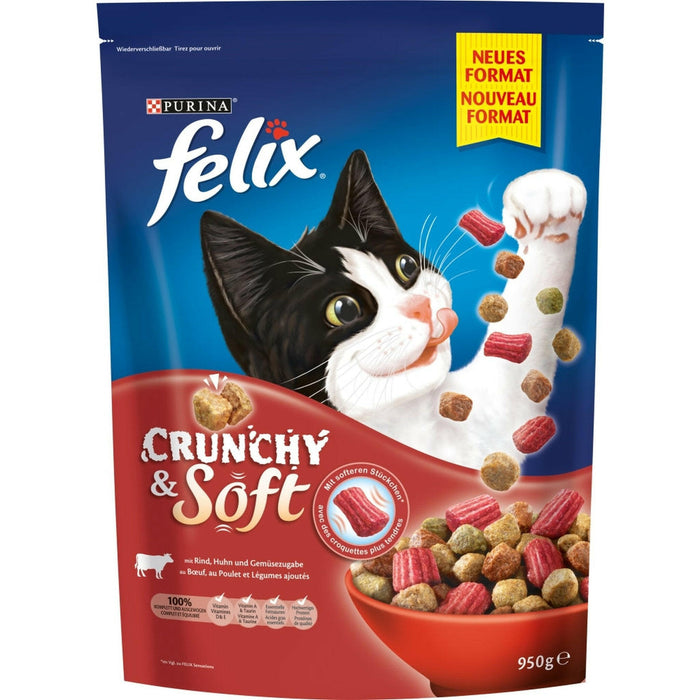 Felix Crunchy & Soft 950g