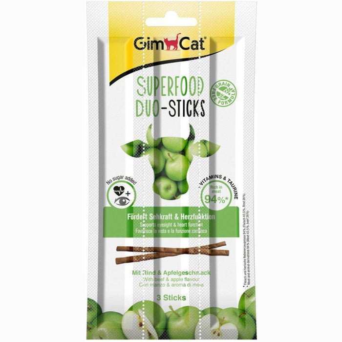 GimCat Superfood Duo-Sticks Rind & Apfel 3 Stück