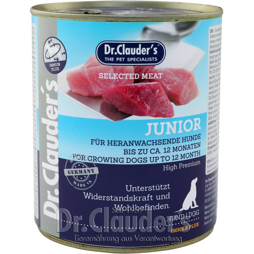 Dr. Clauder´s Hunde Nassfutter Dose Selected Meat Junior 6x800g