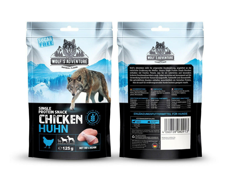 Wolf's Adventure Single Protein Snack 125g.